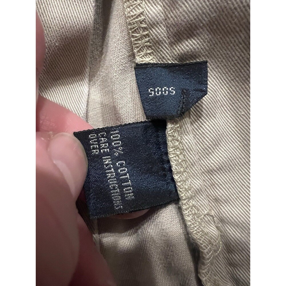 Vtg Polo Ralph Lauren Andrew Pant Mens 38x34 Khaki Pleated Chino 100% Cotton - Picture 5 of 10